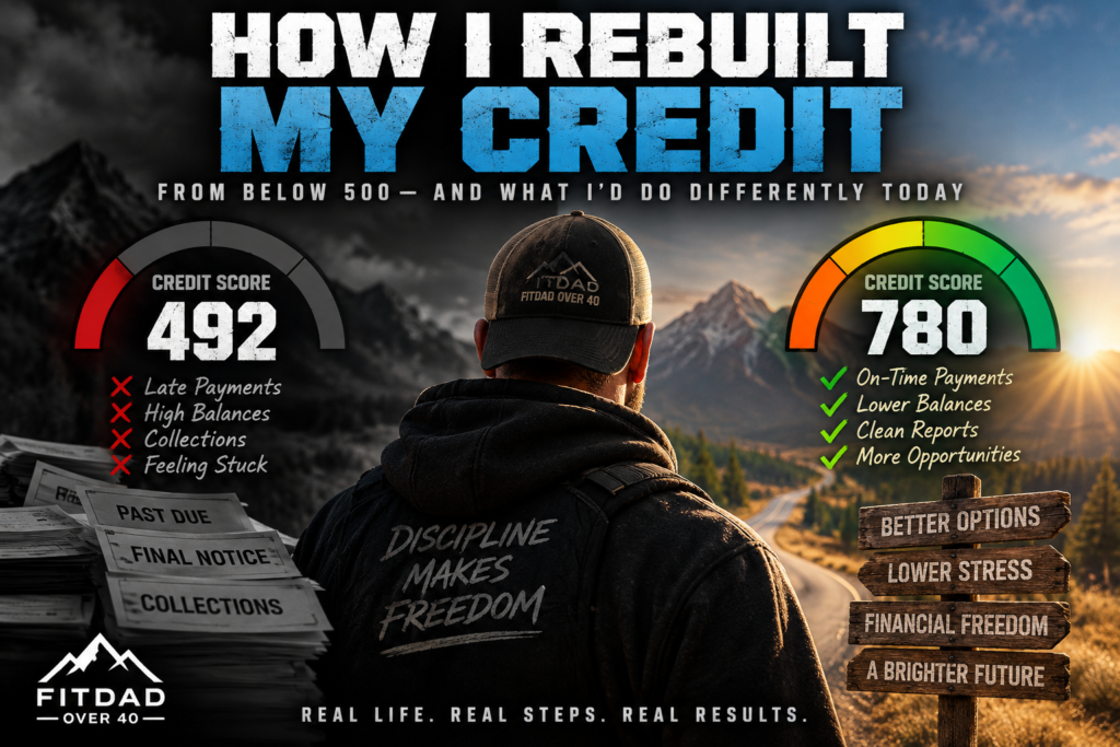 Credit rebuilding journey from below 500 to the high 700s